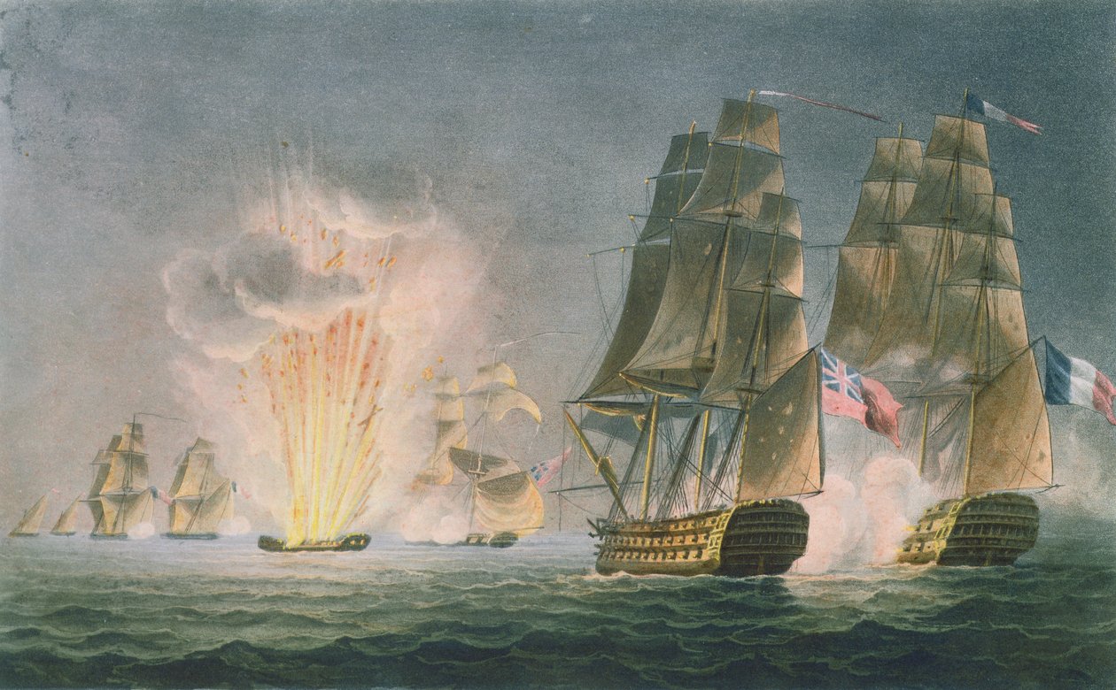 1812年2月22日、リヴォリの捕獲。 作： ジョン・ウィリアム・アンドリュー船長