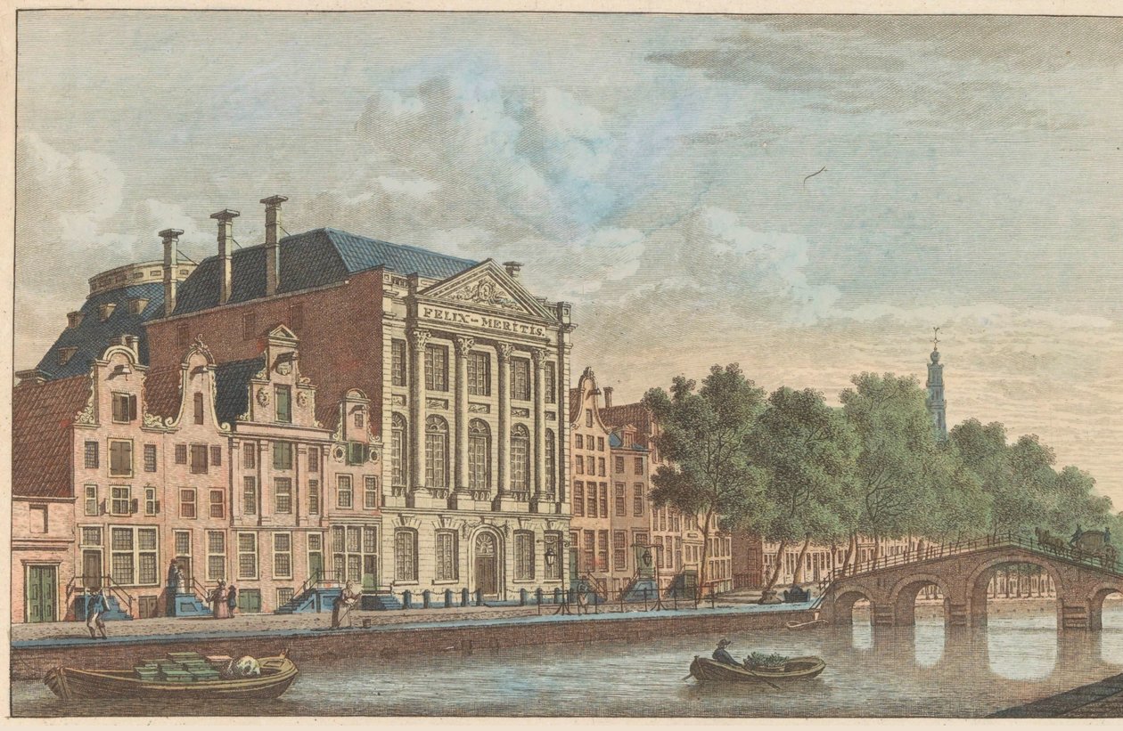 アムステルダムのフェリックス・メリティスの建物、1790年頃 Gebouw der Maatschappy Felix Meitis in Amsterdam / Edifices de la societe dit Félix Méritis à Amsterdam (オブジェクトのタイトル) 作： キャレルフレデリクベンドルプ（I）
