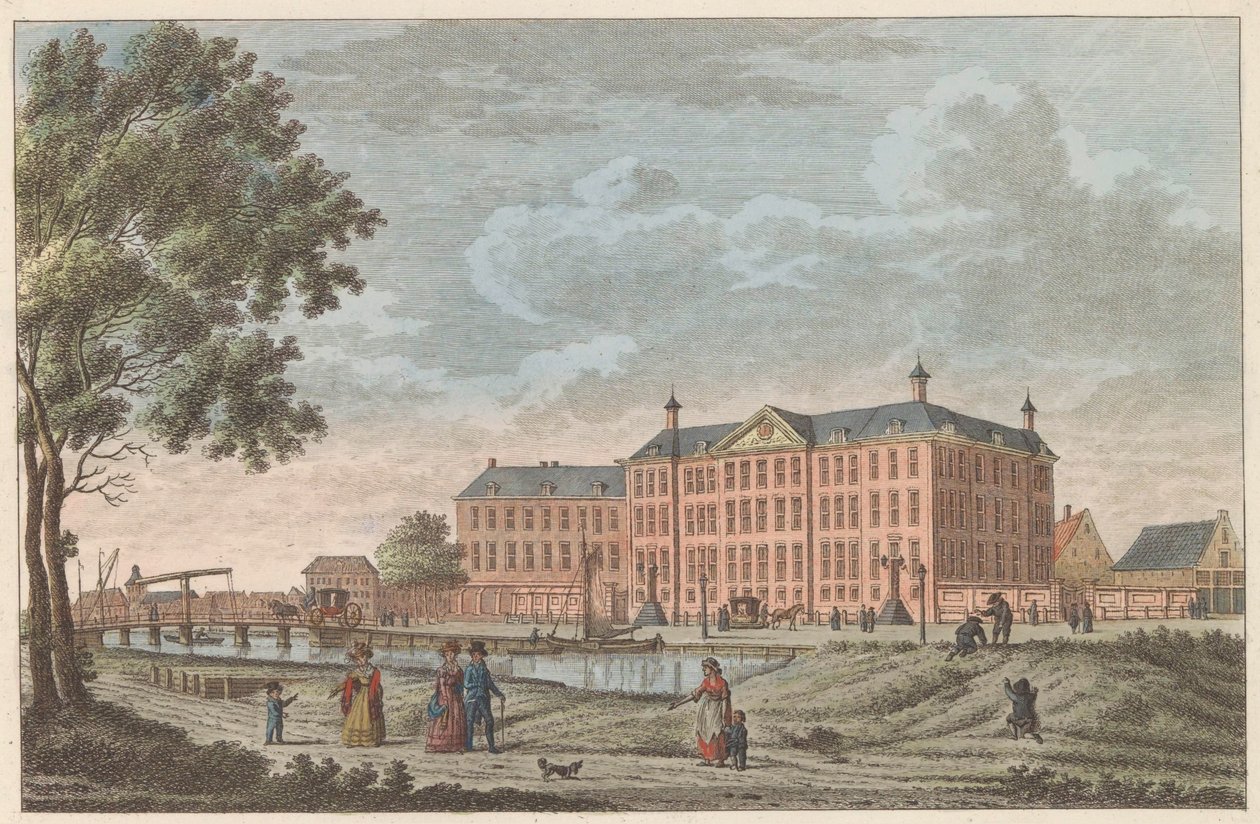 Lutherse Diaconiehuis te Amsterdam, ca. 1790年 Luthersche Diaconie en Bestedelingenhuis te Amsterdam / ルター派の孤児のためのホスピスとこの宗教の老齢のための下宿 (オブジェクトのタイトル) 作： キャレルフレデリクベンドルプ（I）