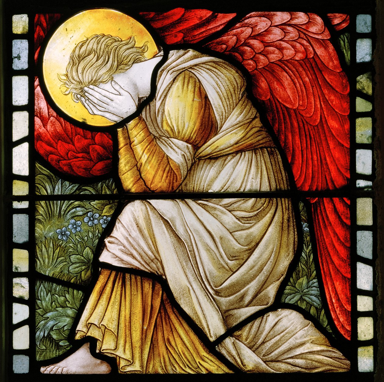 Betws Bledrws、St Bledrws、Shrigley＆Hunt（1873-1982）、Carl Almquist、Weeping Angel、1886 作： カール・アルムキスト