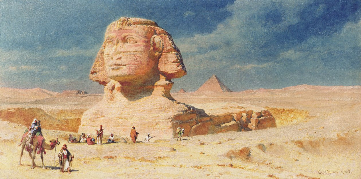 ギザのスフィンクス、1874年