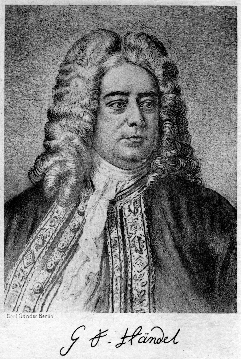 ジョージフリデリックヘンデル1685-1759、ドイツ生まれのイギリスの作曲家、20世紀。 作： カールジャンダー