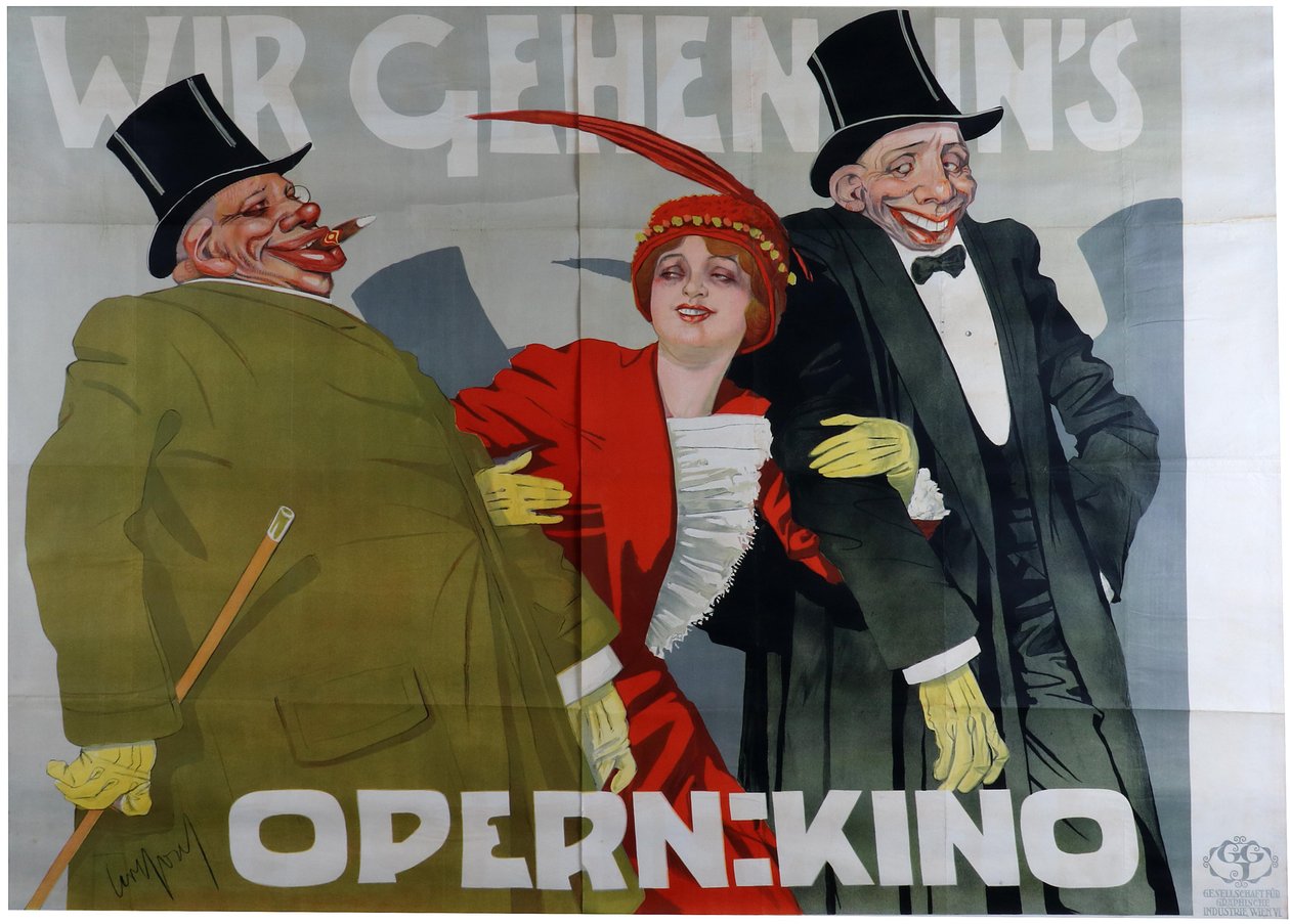 私たちはオペラシネマに行きます、c。 1905年 作： カール・ヨーゼフ・ポラック