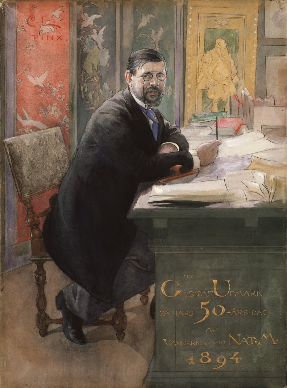 1894年、国立博物館館長グスタフ・アップマーク 作： カール・ラーソン
