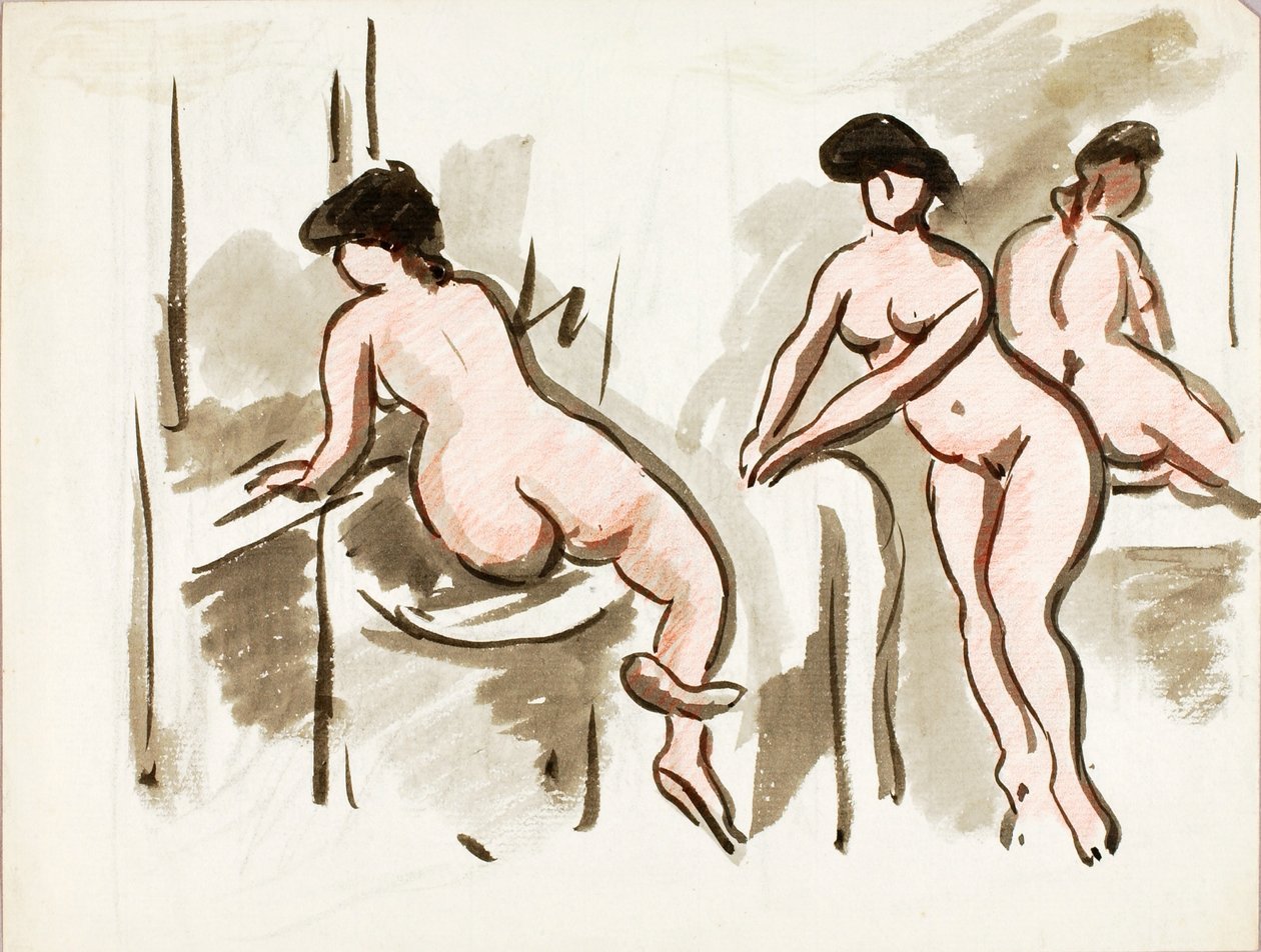 3人の女性ヌード 作： カール・ニューマン