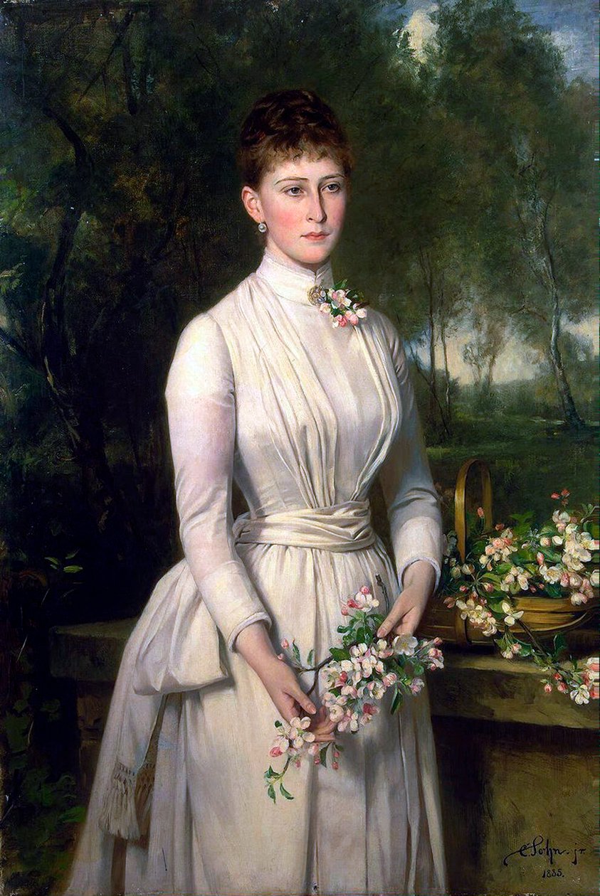 大公妃エリザヴェータ・フョードロヴナの肖像、1864–1918、1885年。 作： カール・ルドルフの息子