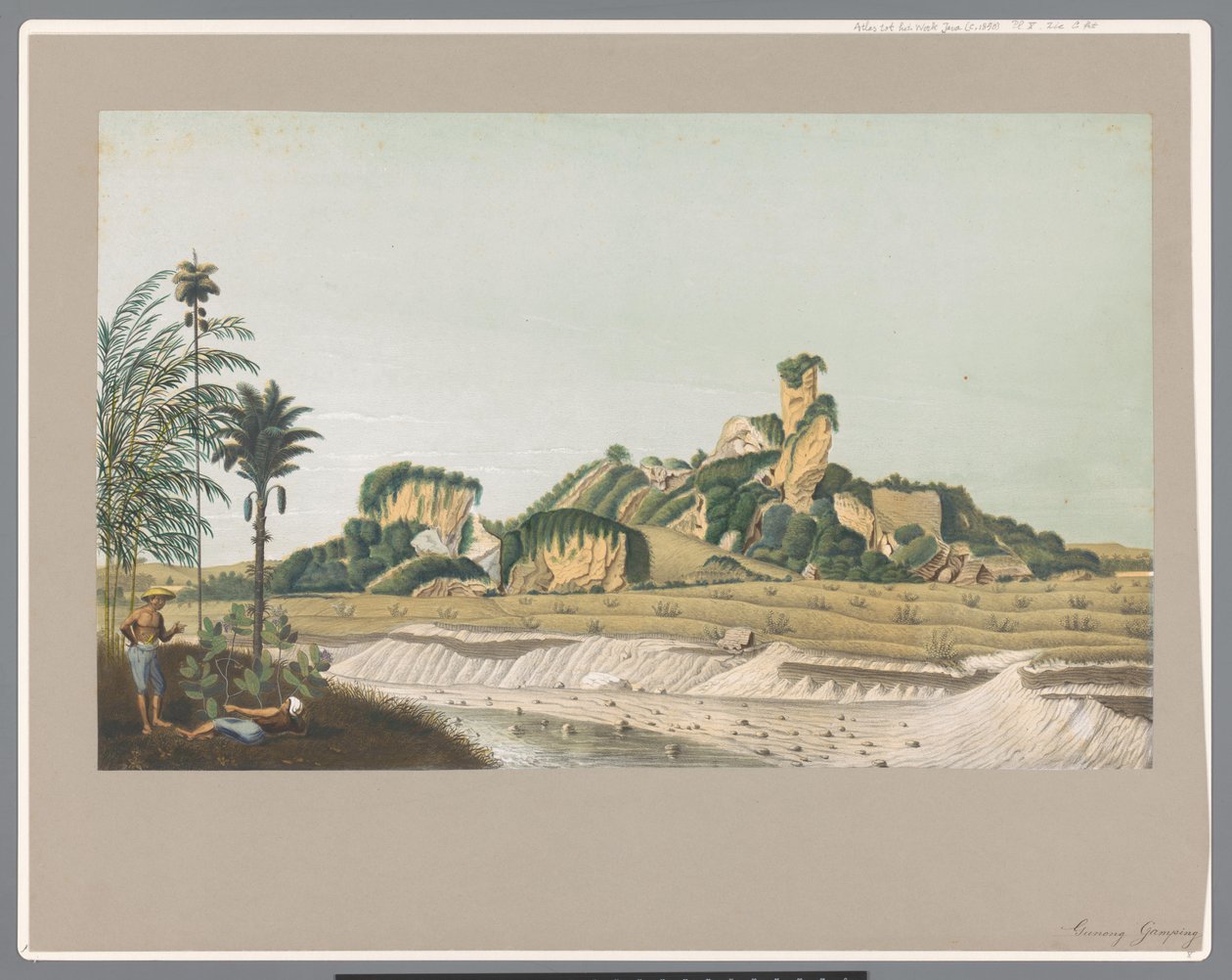 ジャワ島の石灰岩 作： Carl Wilhelm Mieling（おそらく）