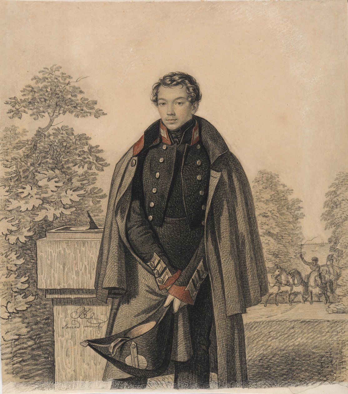 AW Raevskyの肖像、1820年代初頭。 作： カール・フォン・ハンペルン