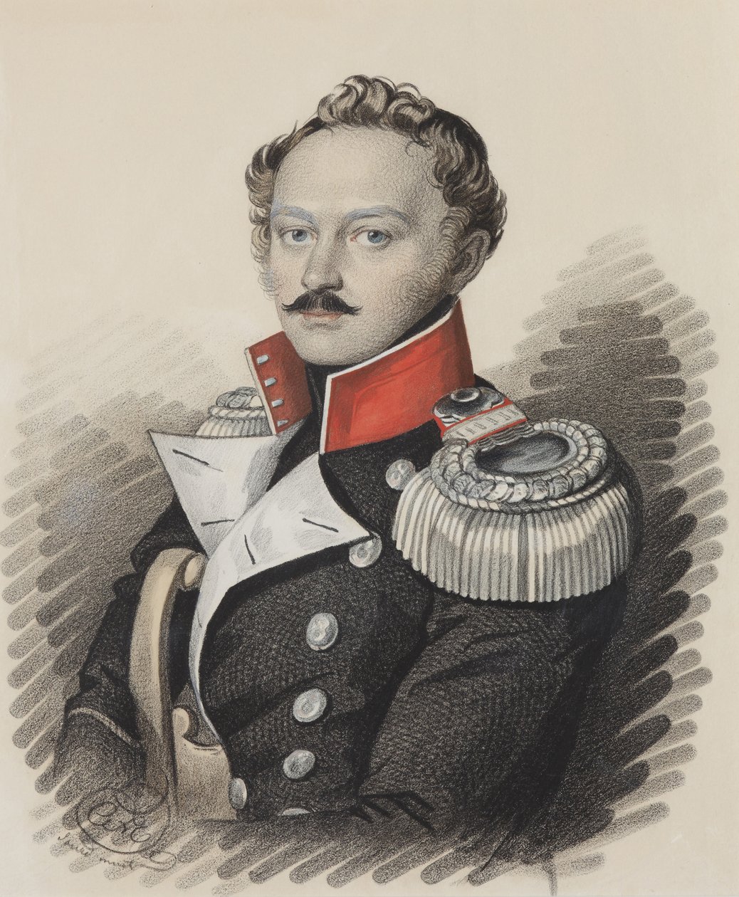 アレクサンドル・ステパノビッチ・タリジン1795-1858、1820年代末の肖像。 作： カール・フォン・ハンペルン