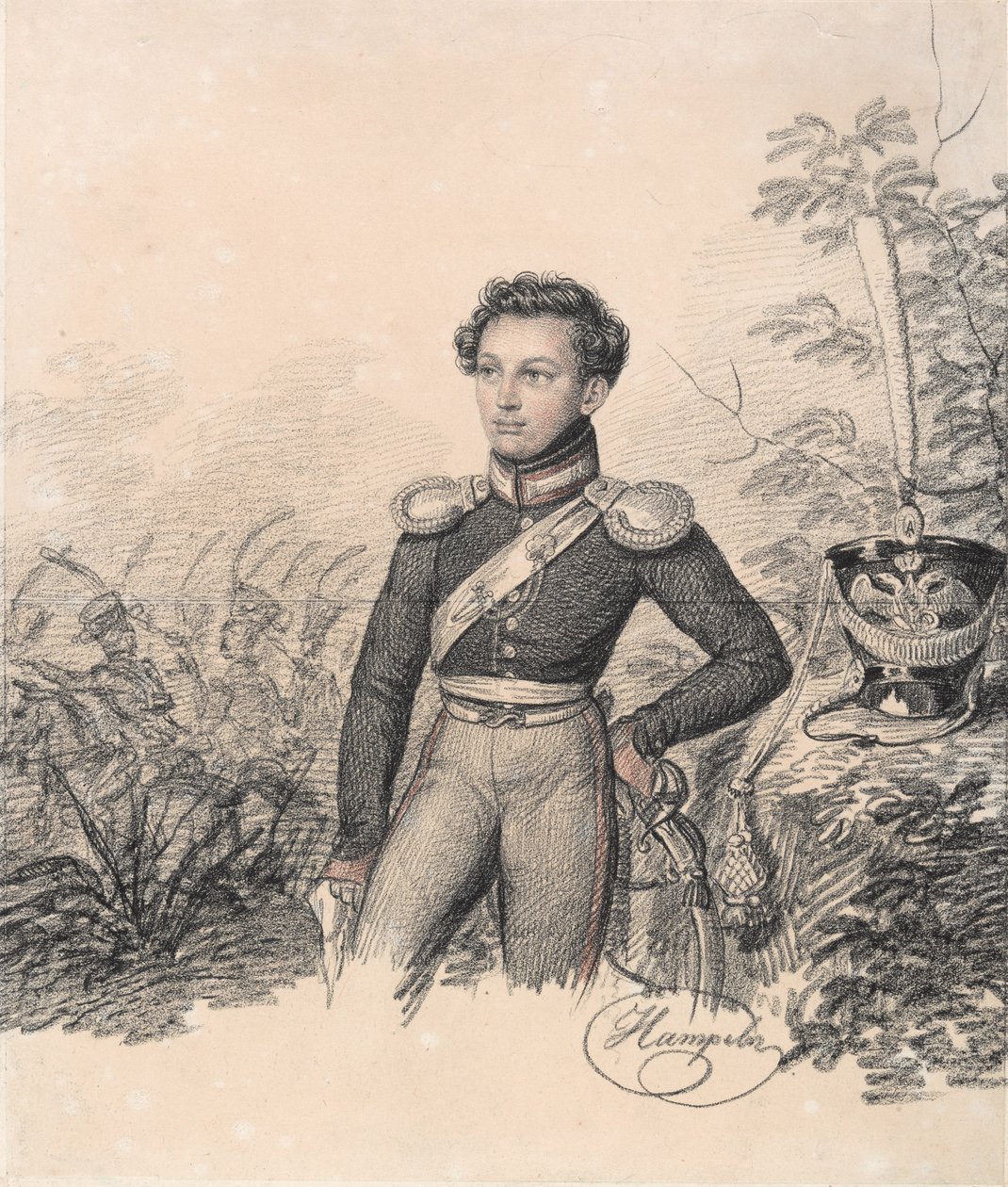 Pavel Kotlubitskyの肖像、1810年代末。 作： カール・フォン・ハンペルン