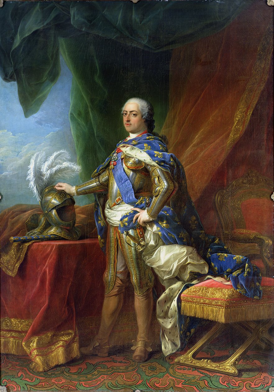 ルイ15世（1175〜74年）フランス国王とナバラ、1750年 作： カール・ヴァン・ルー