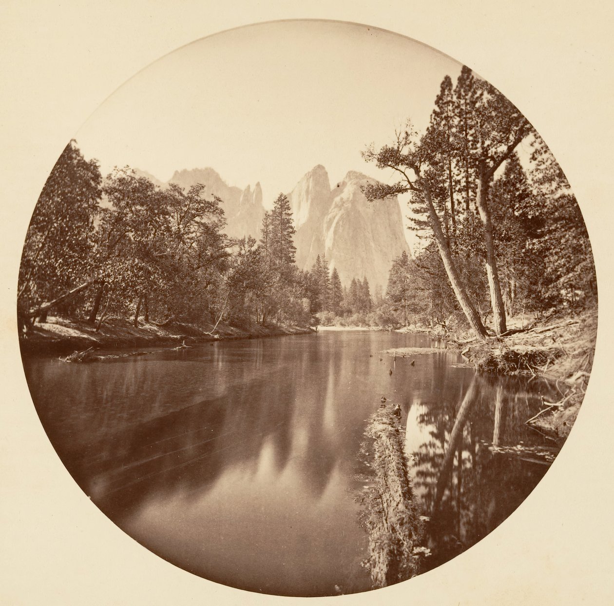 [カリフォルニア州ヨセミテ国立公園]、カリフォルニア州。 1878年。 作： カールトン・エモンズ・ワトキンス