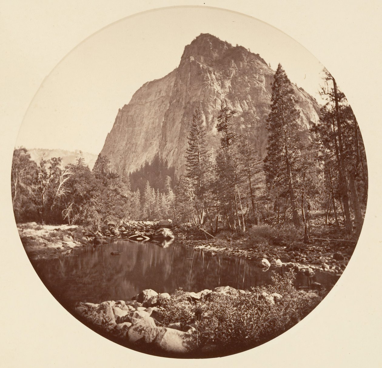 [カリフォルニア州ヨセミテ国立公園]、カリフォルニア州。 1878年。 作： カールトン・エモンズ・ワトキンス