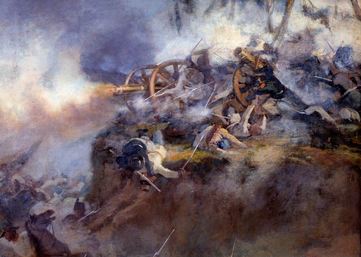 1859年6月24日サンマルティーノの戦い（詳細画 作： カルロ・アデモロ