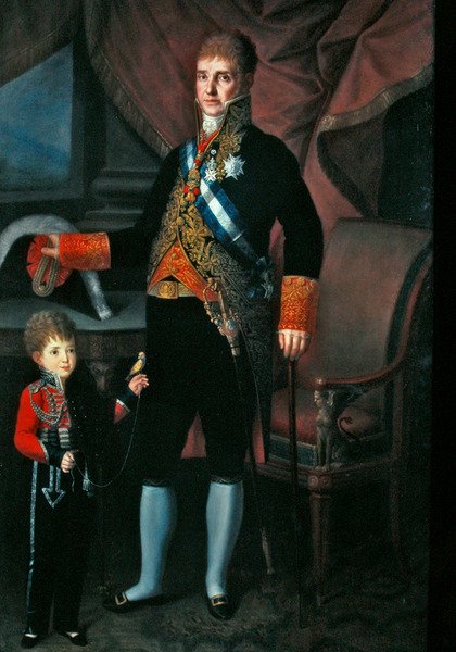 トーレジョン伯爵とその息子の肖像 作： カルロス・ブランコ