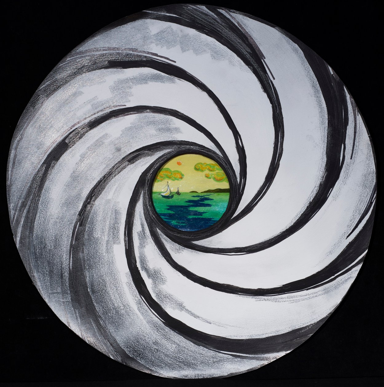 Lense Swirl with Sea and Clouds、2005年 作： キャロリン・ハバード・フォード