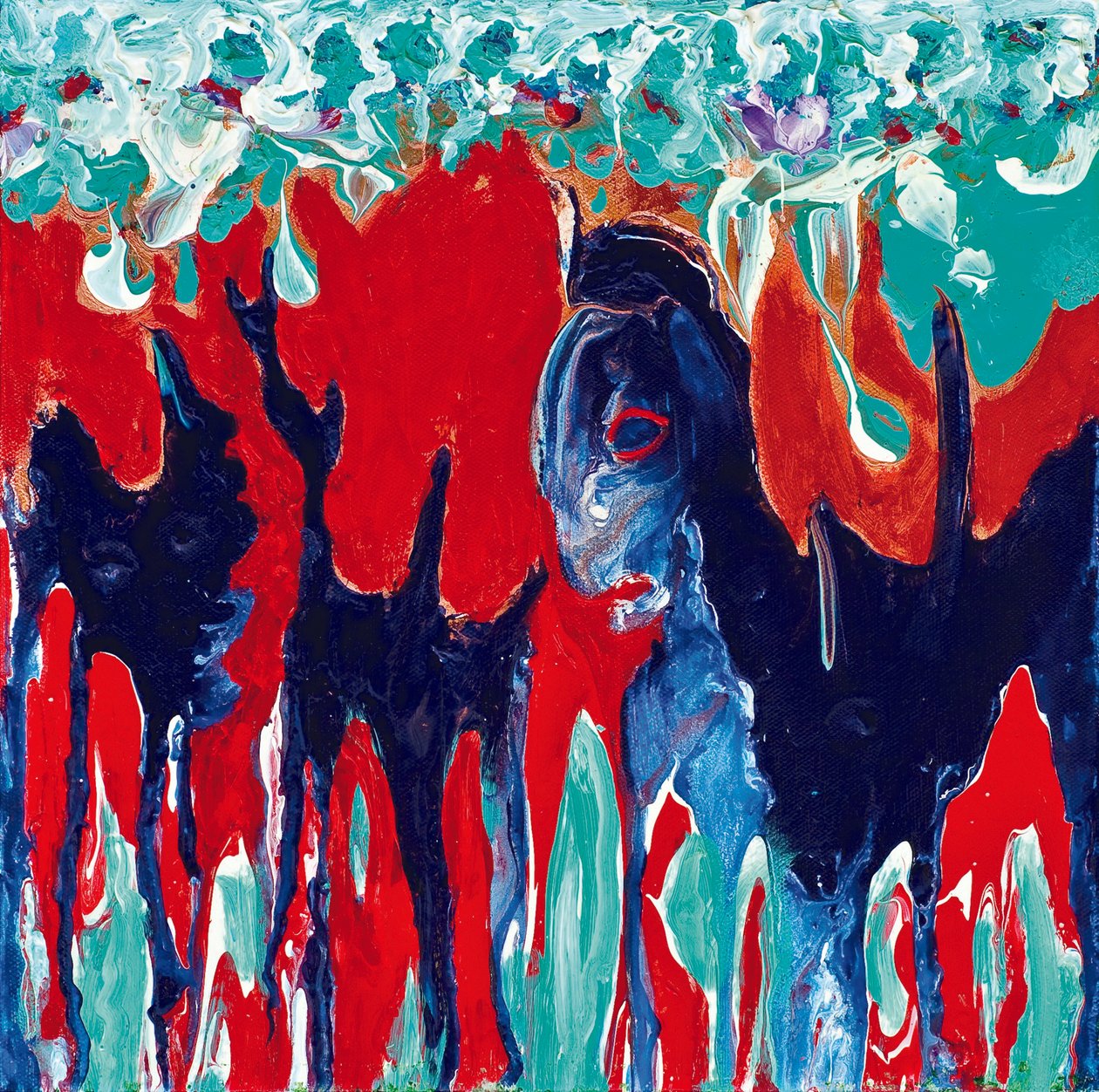 ミュータント・ビースト, 2011 （キャンバスにアクリル画） 作： キャロリン・メアリー・クリーフェルド