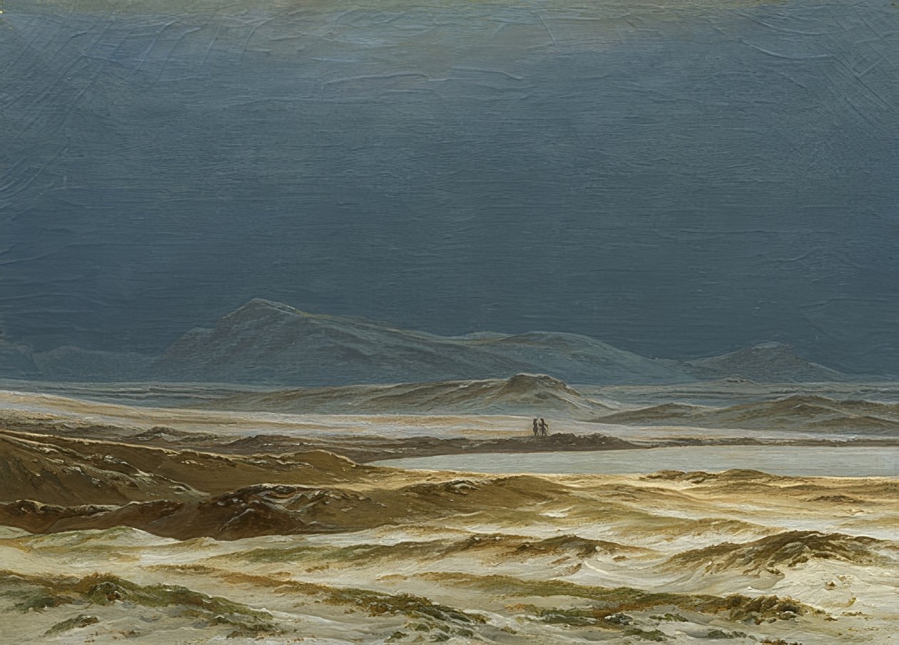 春の北欧の風景。 1825年頃 作： カスパー・デイビッド・フリードリッヒ