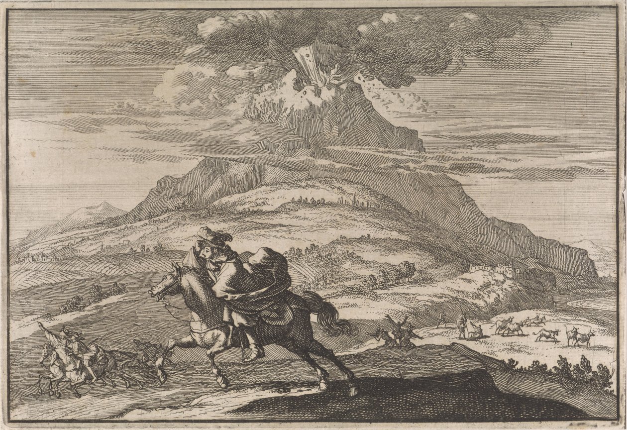 ベスビオ火山の噴火、1631 年 作： カスパー・ルイケン（帰属）