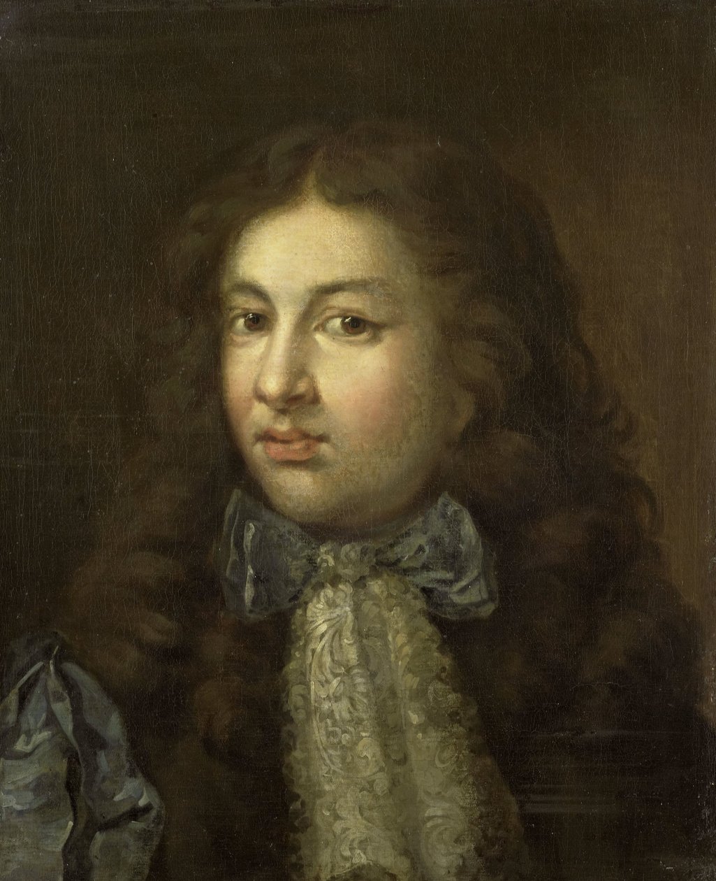 Thedoor Netscher (1661-1728) の肖像、芸術家の長男 作： キャスパー・ネッシャー