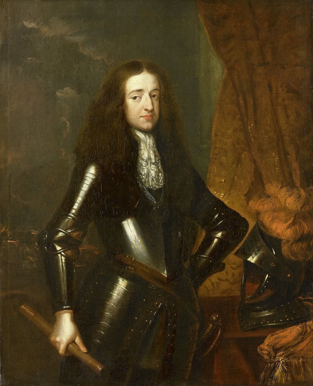 ウィレム 3 世 (1650 ～ 1702 年)、オラニエ公、1689 年以降はイングランド王の肖像 作： キャスパー・ネッシャー
