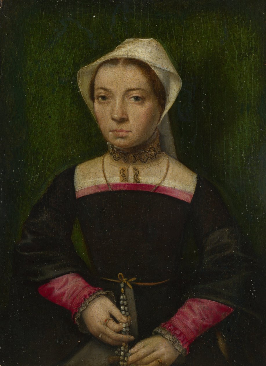 ロザリオの婦人c。 1550 作： カタリナ・ファン・ヘメッセン