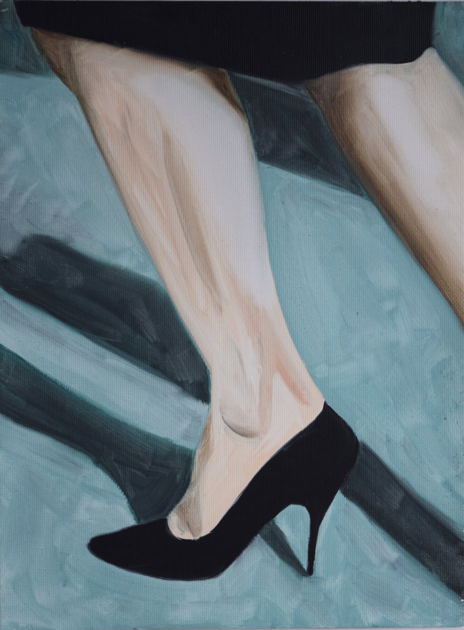 Misfit Legs 2, 2013（紙に油彩） 作： キャシー・ロマックス