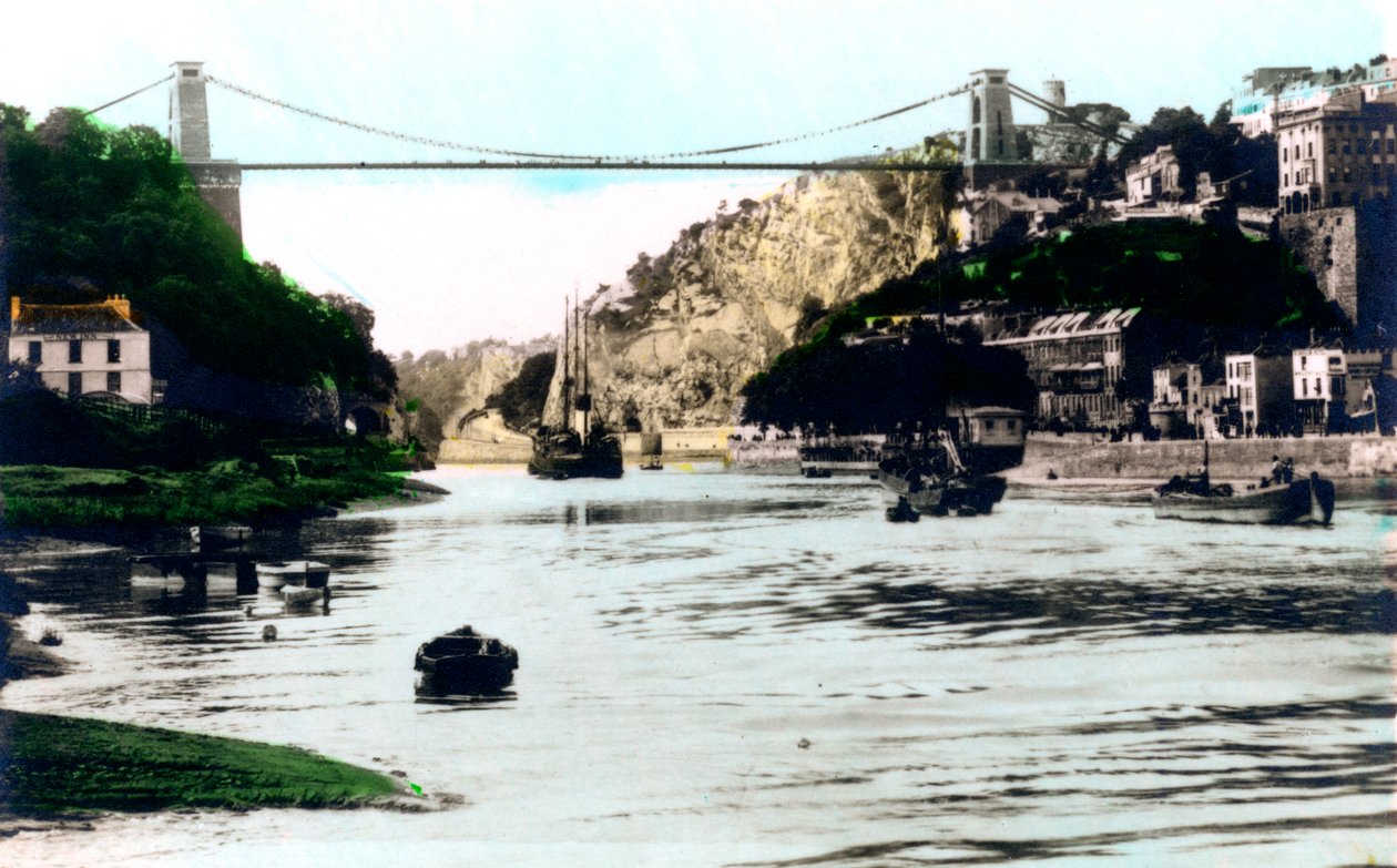 クリフトン吊り橋、ブリストル、1926年。 作： Cavenders Ltd