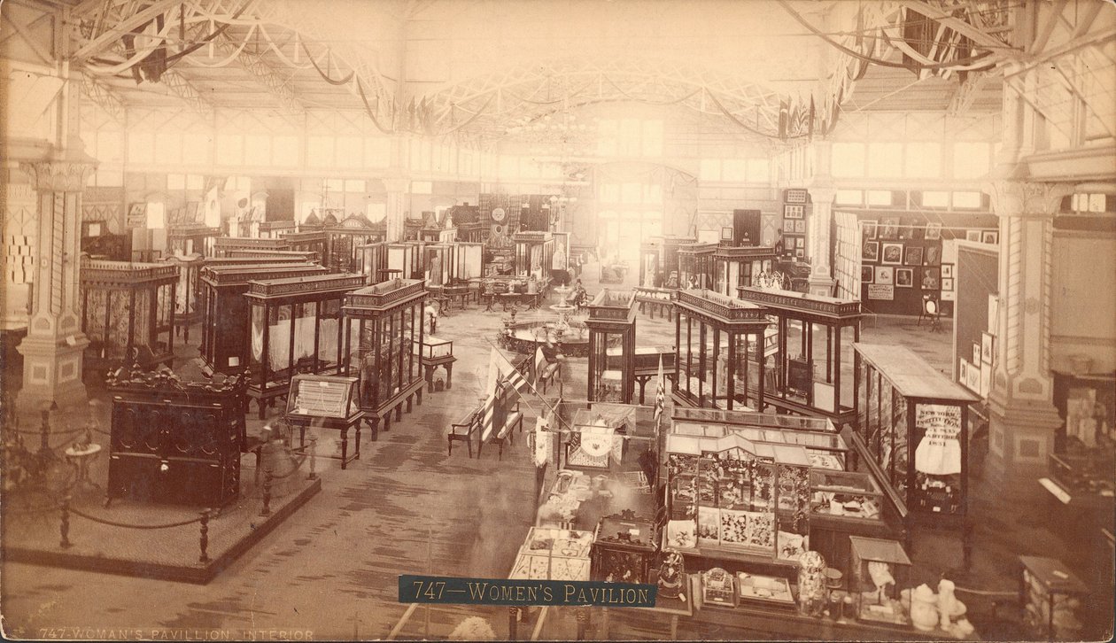 ウィメンズパビリオン、センテニアル展、フィラデルフィア、1876年（アルブメンプリント） 作： 