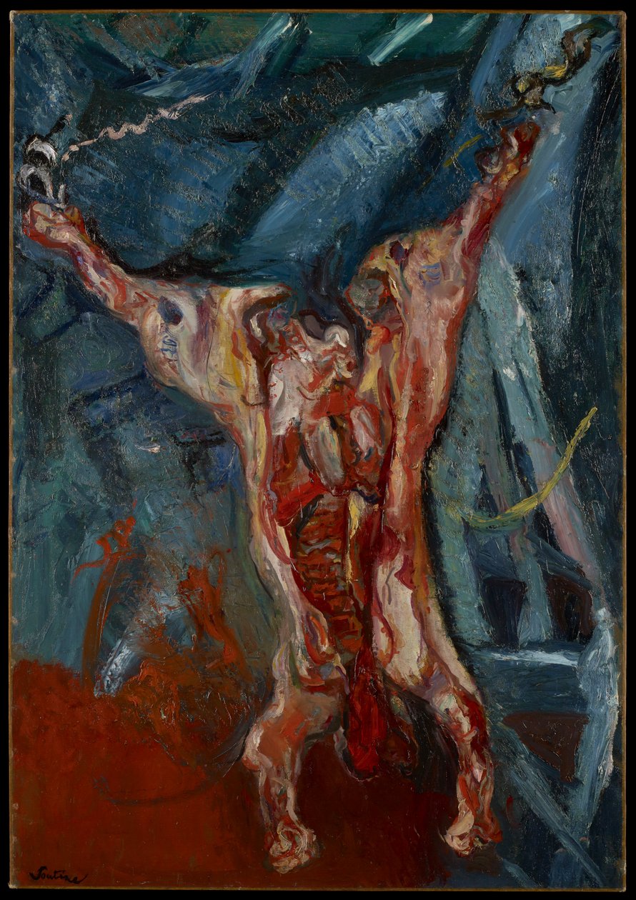 牛の死骸、1925 作： Chaim Soutine