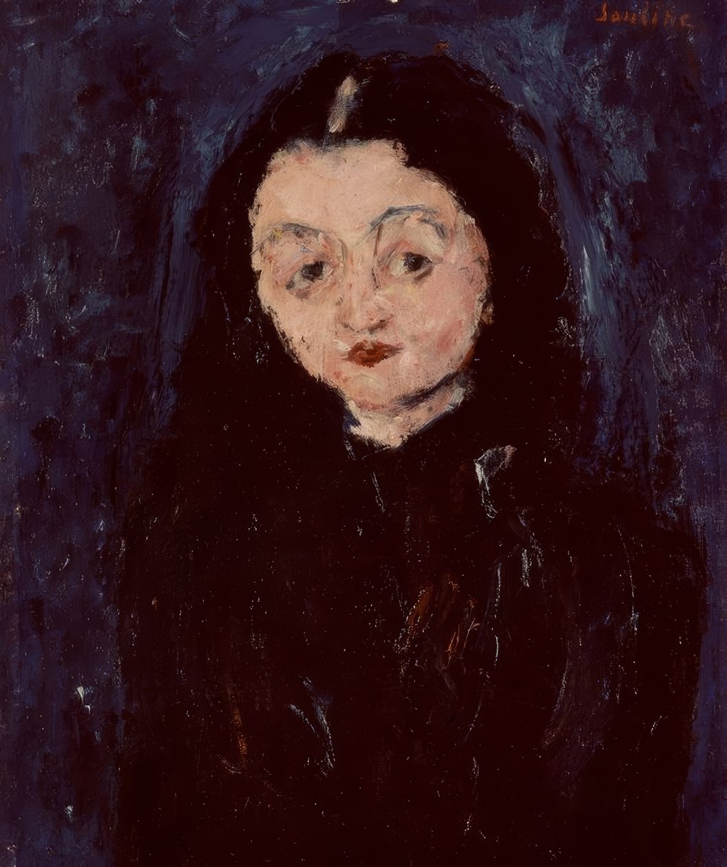 女性の肖像-S XX-フランス語の表現Künstler：CHAIM SOUTINE。 作： Chaim Soutine