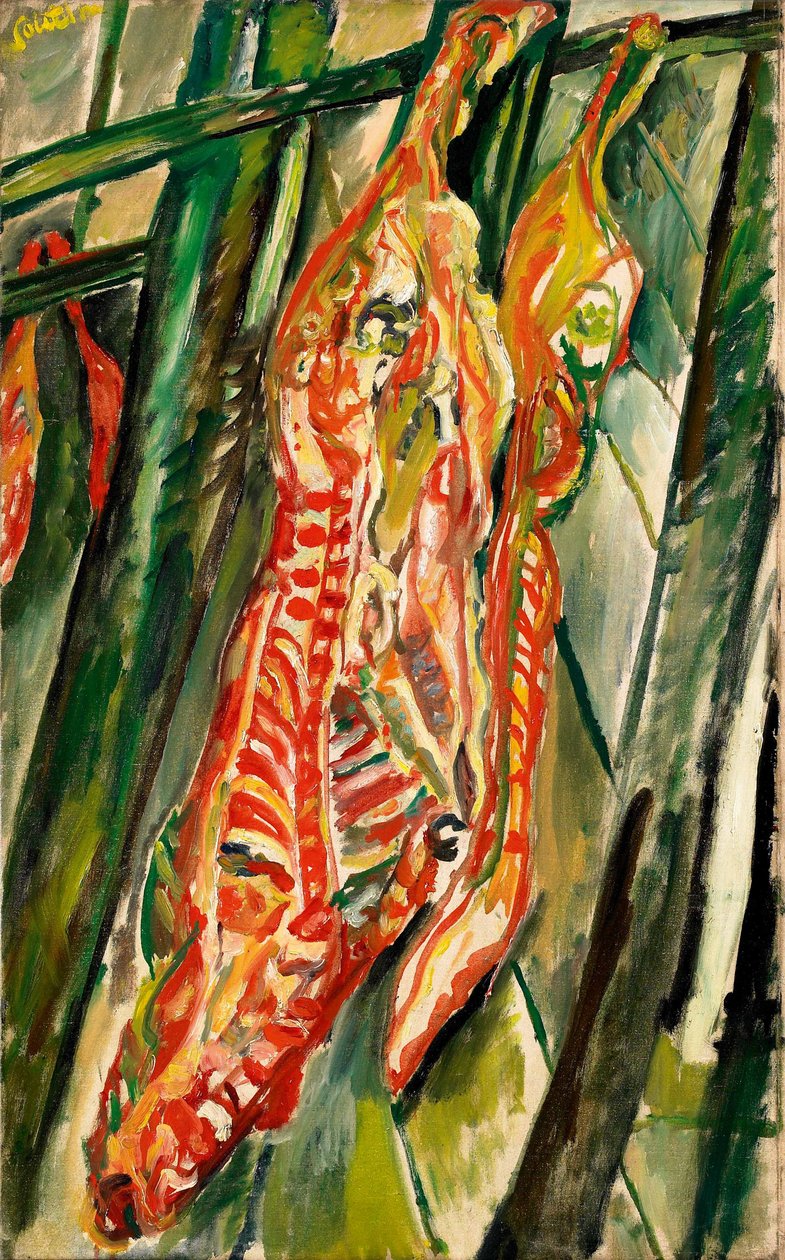 牛枝肉、c。 1920年。 作： Chaim Soutine