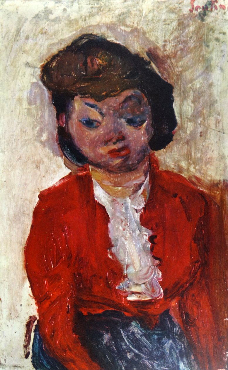 Chaïm Soutine（1893 1943）の「English Woman 1922」。 作： Chaim Soutine