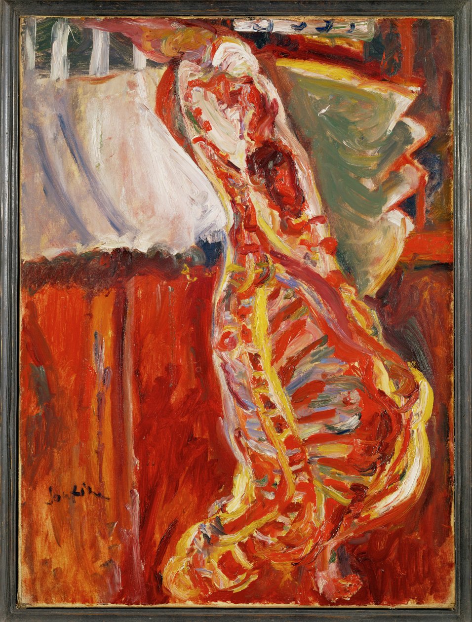 牛肉の半面 1922-23年頃 キャンバスに描かれた絵 作： Chaim Soutine