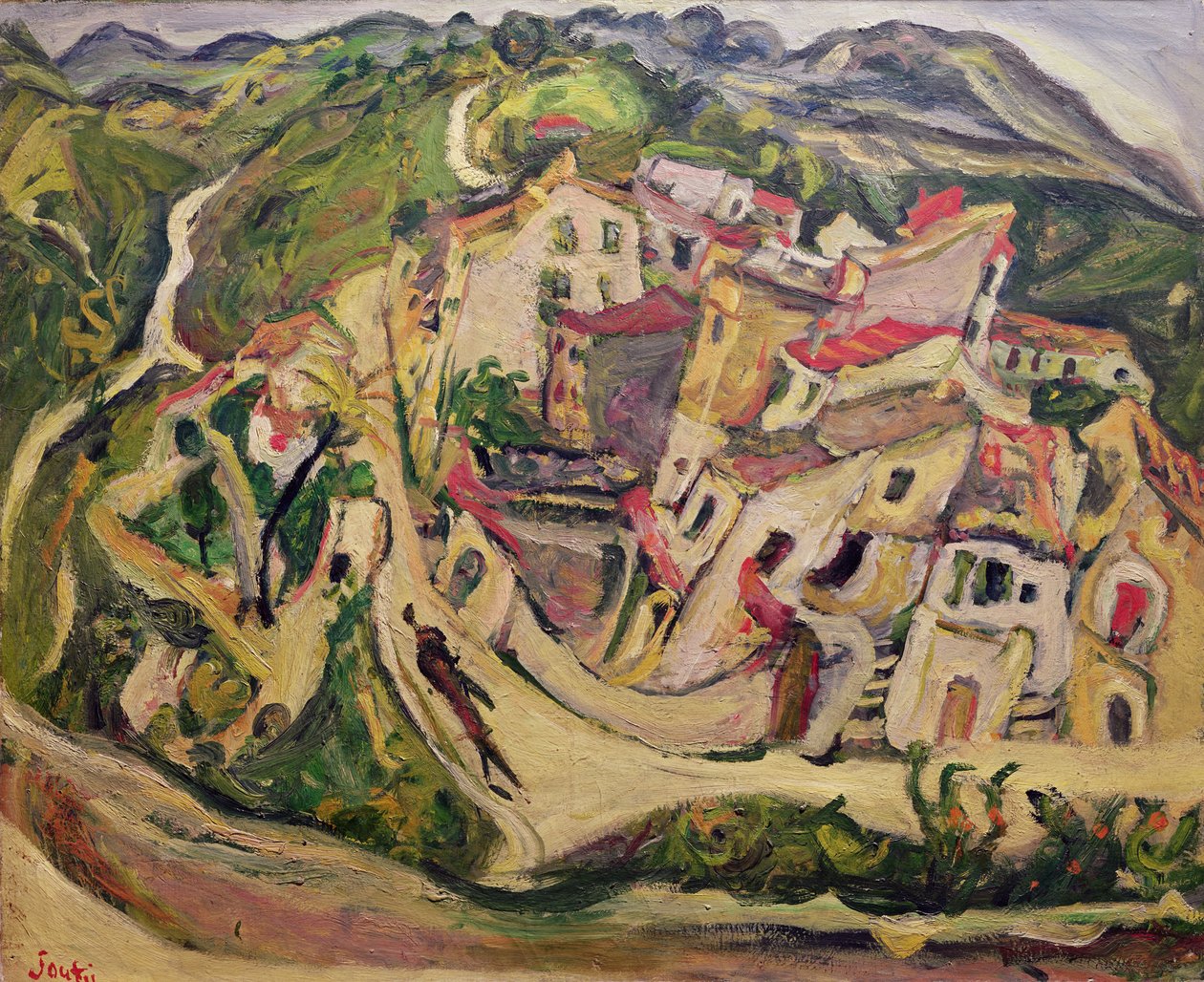 カーニュの家、1923 作： Chaim Soutine