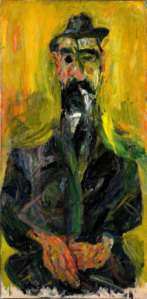 帽子をかぶった男、1919年頃。 作： Chaim Soutine