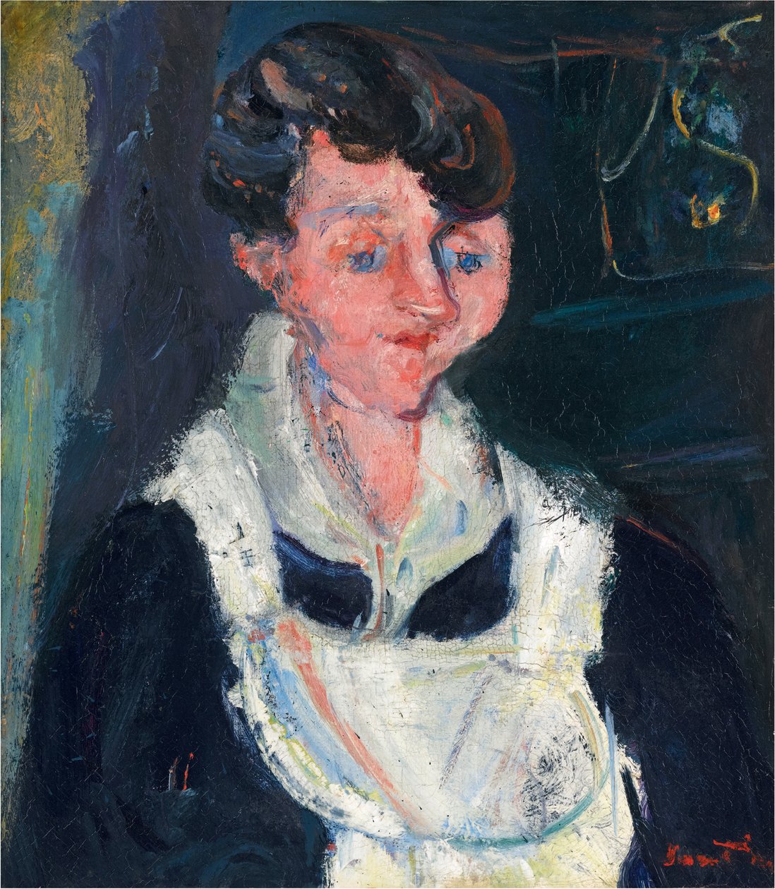 ラ・スブレット（待ち人） 1933年頃 油彩・カンヴァス 作： Chaim Soutine