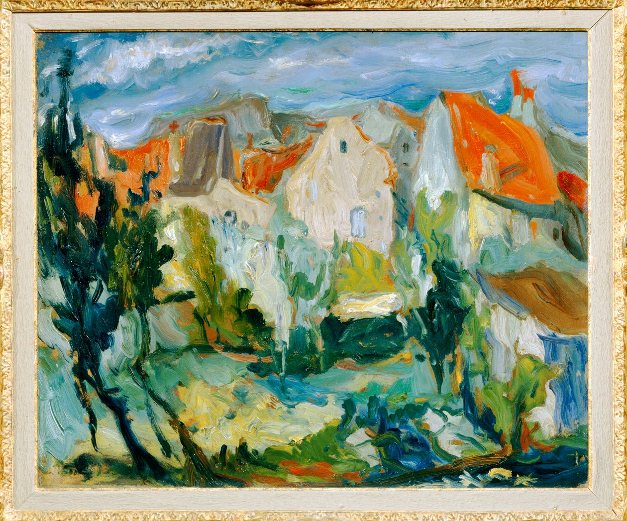 カーニュの風景（キャンバスに描く） 作： Chaim Soutine
