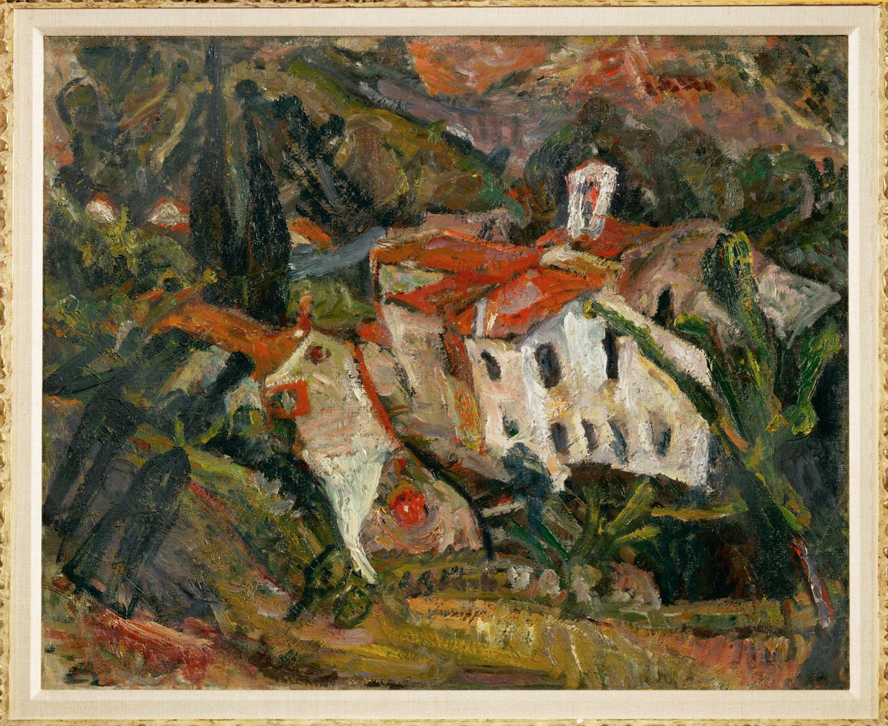 セレーの風景 1920年頃 キャンバスに描かれた絵 作： Chaim Soutine