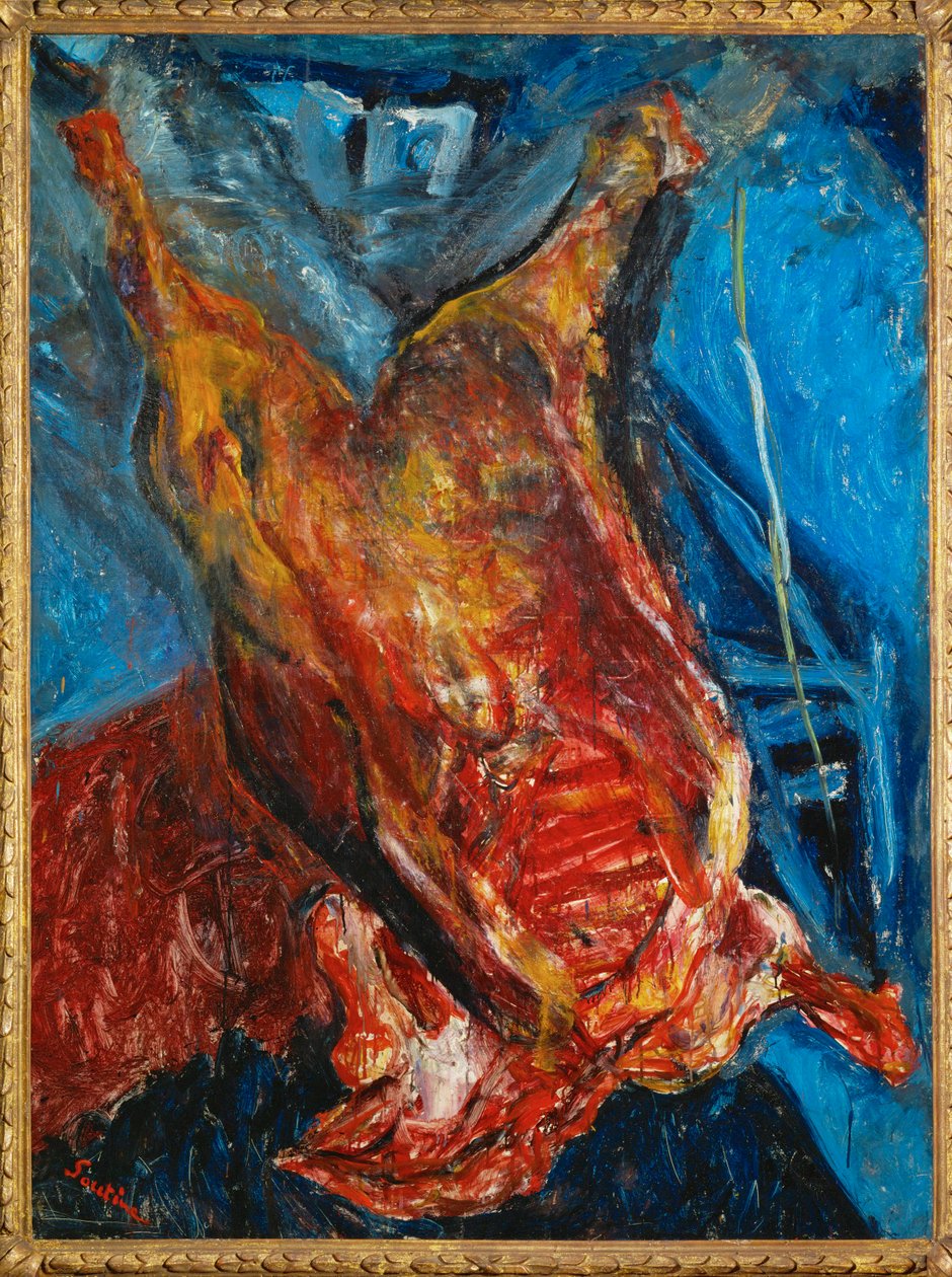 屠殺された牛 1925年頃（キャンバスに油彩） 作： Chaim Soutine