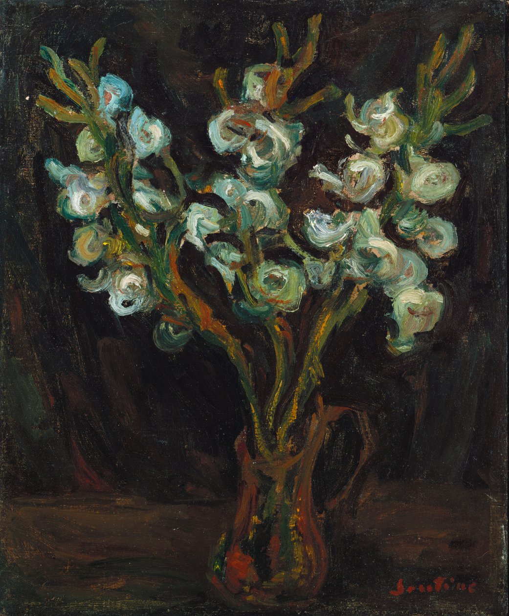 ブルーグラジオラス、1929年頃 作： Chaim Soutine