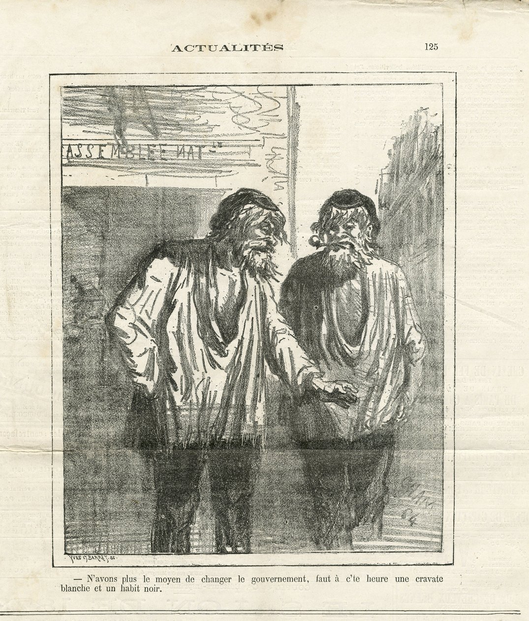 Le Charivari』に掲載されたCham（1819-1879）のイラスト 作： アメデ・ド・ノエ（チャム）