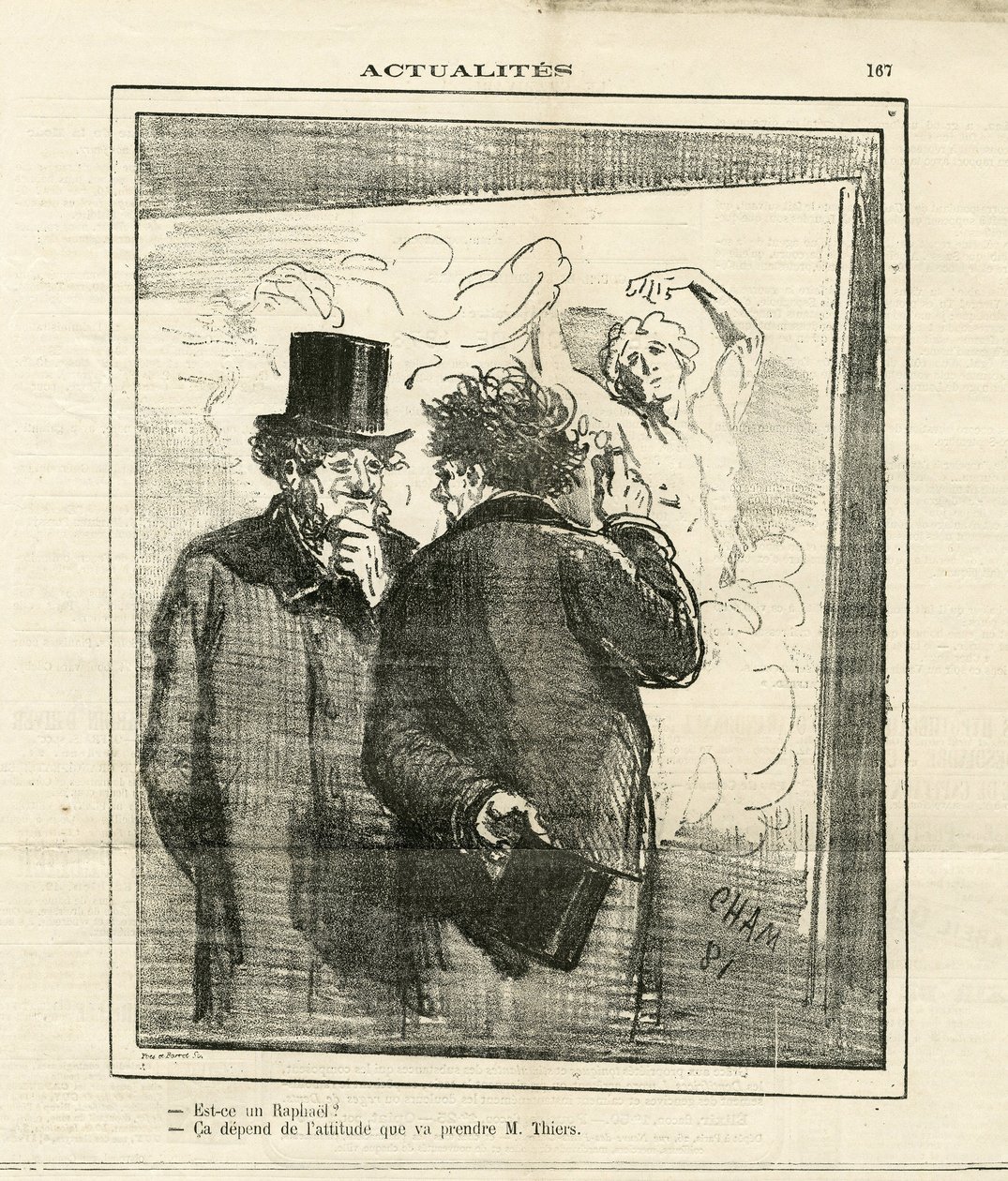 Le Charivari』に掲載されたCham（1819-1879）のイラスト 作： アメデ・ド・ノエ（チャム）