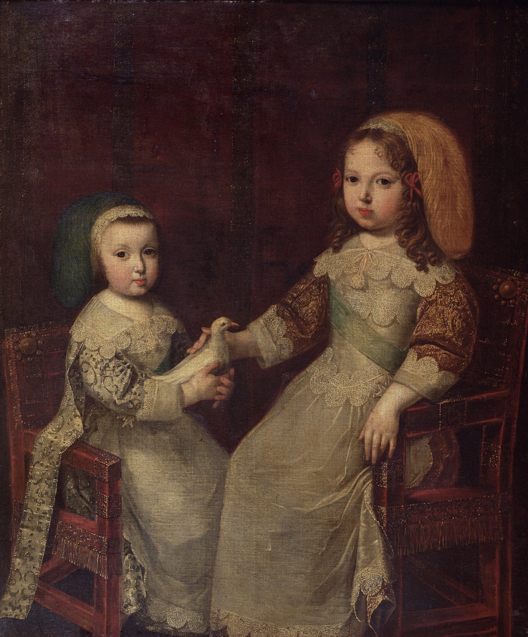 ルイ14世（1638〜1715）、フィリップ1世、オルレアン公（1640〜1701）の子供として 作： チャールズ・ボーブラン