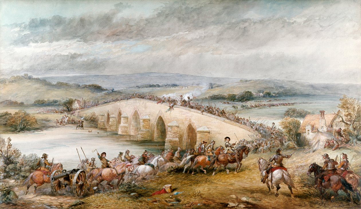 プレストンとウォルトンの戦い、1648年、1877年8月17日 作： チャールズ・キャテルモール