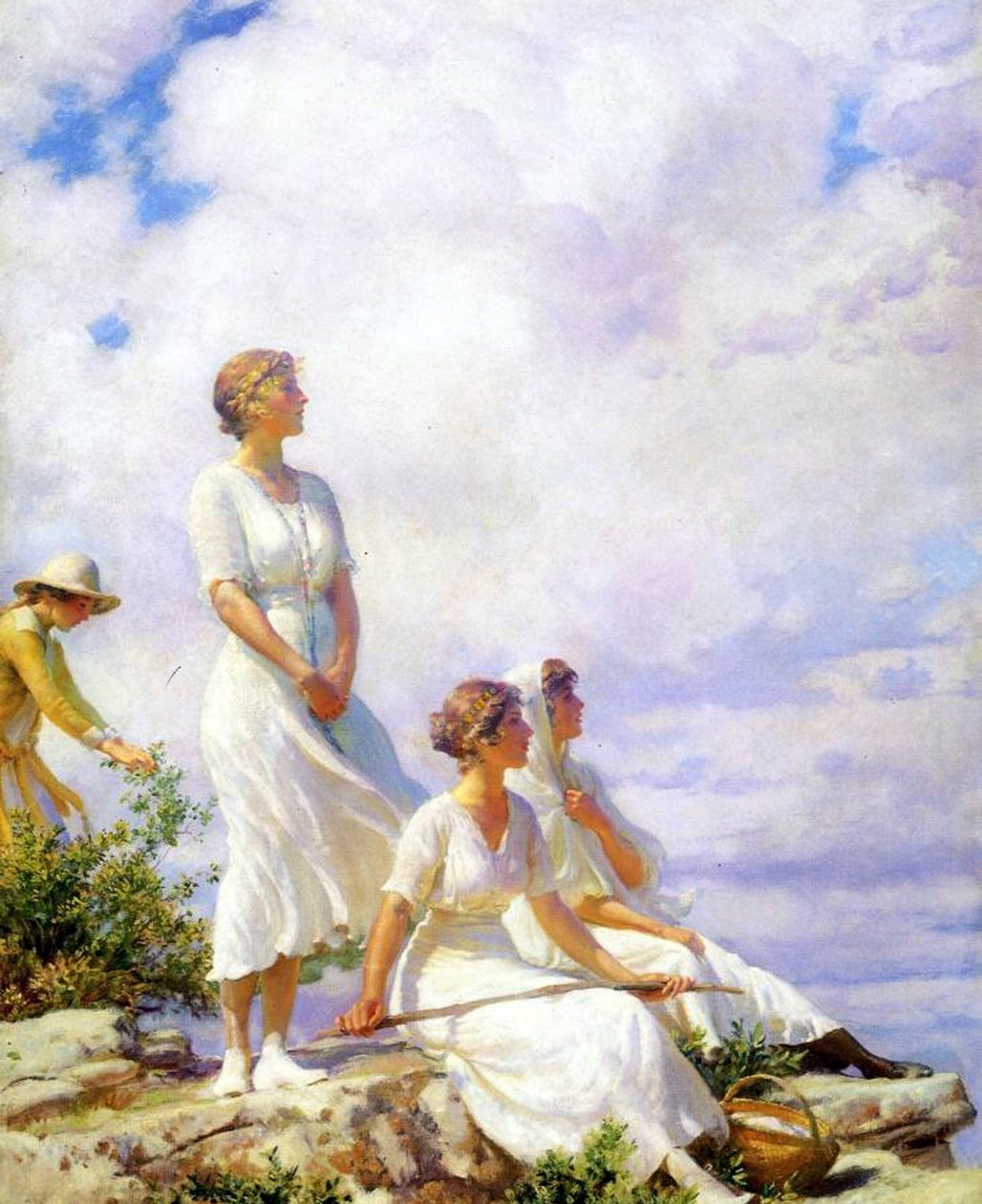 1917年の夏の雲 作： チャールズ・コートニー・カラン