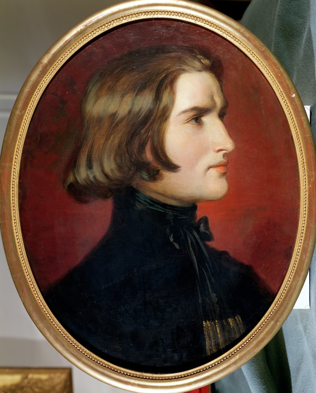 フランツ・リストの肖像（1811-86）1838 作： チャールズ・エドゥアール・ブティボンヌ