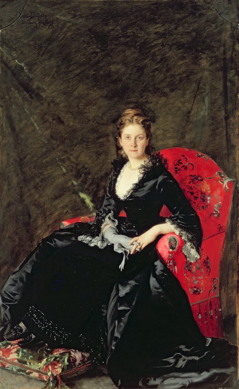 Mme NM Polovtsovaの肖像、1876 作： シャルル・エミール・オーギュスト・カロルス・デュラン