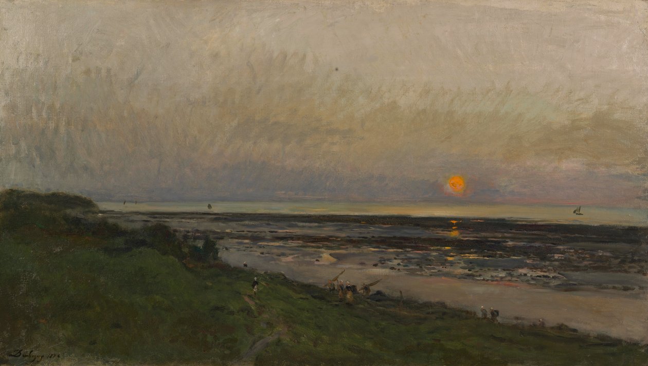 ビラービルの夕日 作： チャールズ・フランソワ・ドービニー