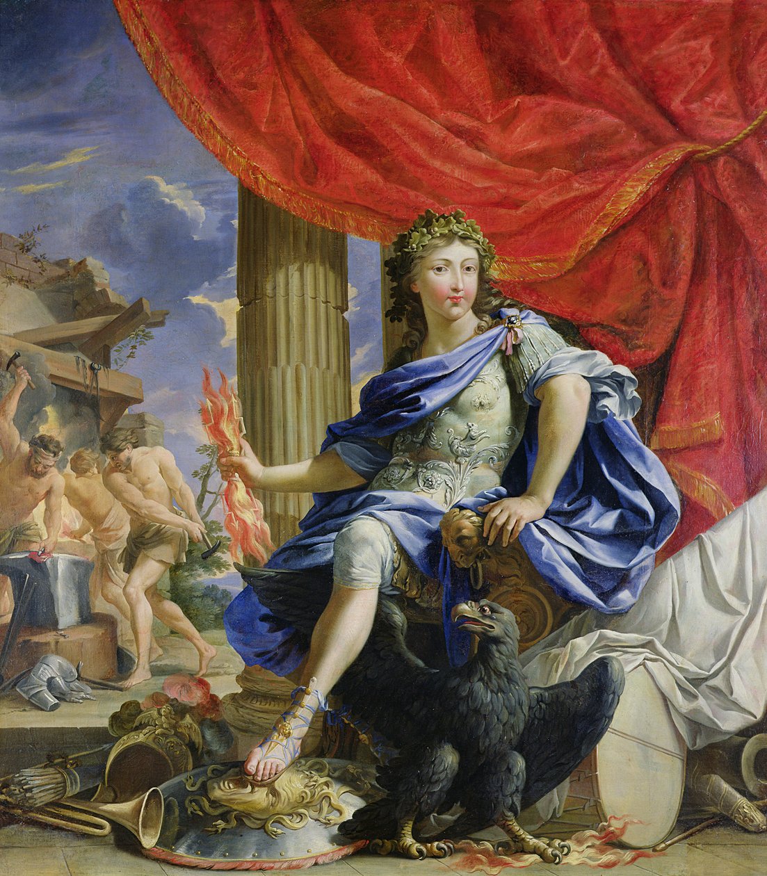 ルイ14世（1638〜1715年）、木星のフロンド征服、1648〜67年 作： チャールズフランソワポアソン